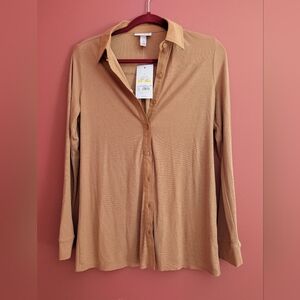 Isabel Maternity By Ingrid & Isabel Collared Button Down Long Sleeve NWT Small